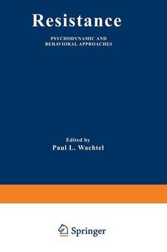 Cover image for Resistance: Psychodynamic and Behavioral Approaches