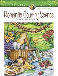 Cover image for Creative Haven Romantic Country Scenes Coloring Book