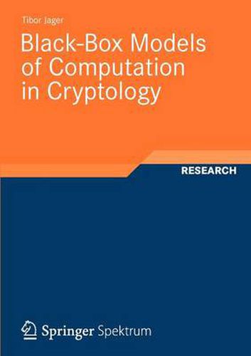 Cover image for Black-Box Models of Computation in Cryptology