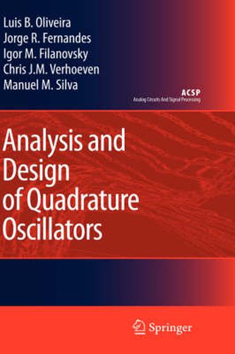 Cover image for Analysis and Design of Quadrature Oscillators