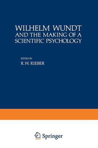 Cover image for Wilhelm Wundt and the Making of a Scientific Psychology