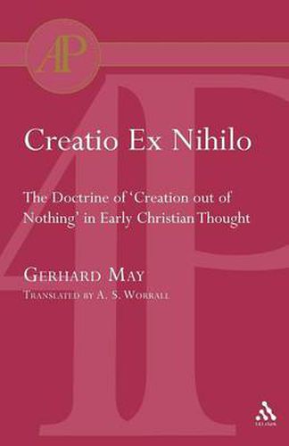 Cover image for Creatio Ex Nihilo