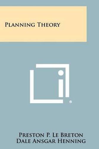 Cover image for Planning Theory