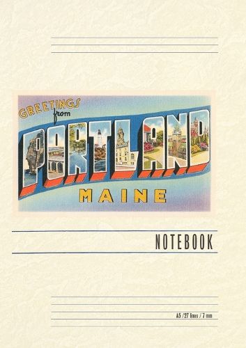 Cover image for Vintage Lined Notebook Greetings from Portland