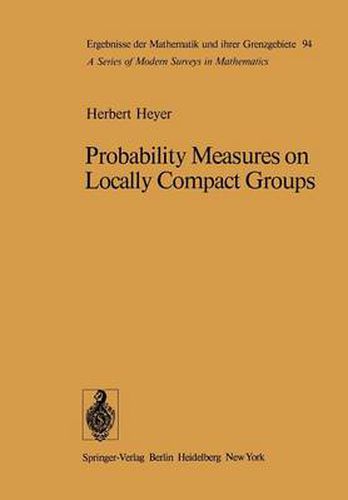 Cover image for Probability Measures on Locally Compact Groups