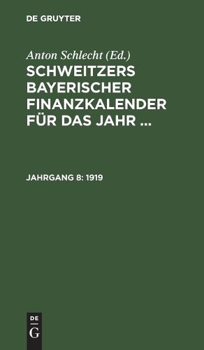 Cover image for 1919