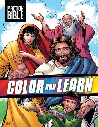 Cover image for ACTION BIBLE COLOR AND LEARN