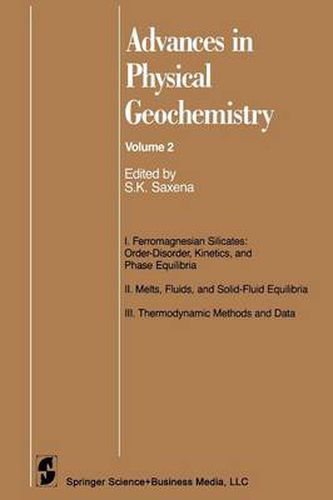 Cover image for Advances in Physical Geochemistry