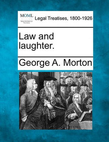 Cover image for Law and Laughter.