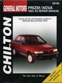 Cover image for GM Chevrolet, Nova, Geo Prizm (1985-93)