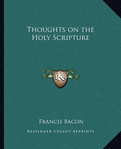 Cover image for Thoughts on the Holy Scripture