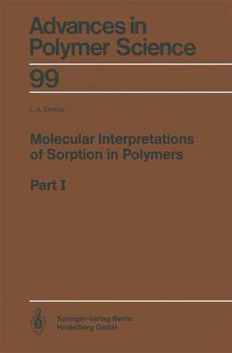 Cover image for Molecular Interpretations of Sorption in Polymers: Part I