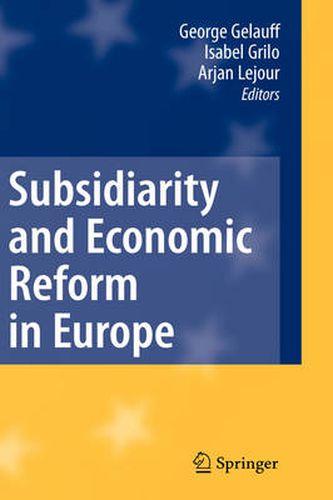 Cover image for Subsidiarity and Economic Reform in Europe