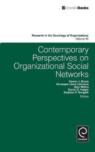 Cover image for Contemporary Perspectives on Organizational Social Networks