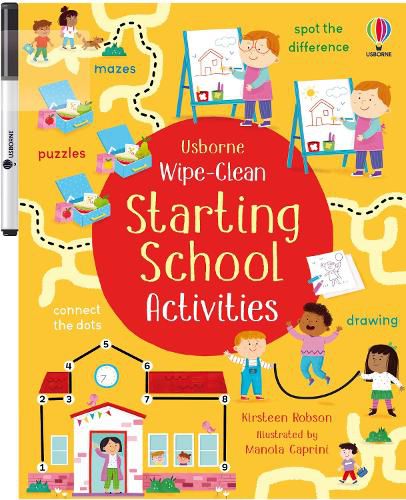 Cover image for Wipe-Clean Starting School Activities