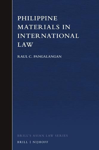 Cover image for Philippine Materials in International Law