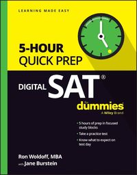 Cover image for Digital SAT 5-Hour Quick Prep For Dummies