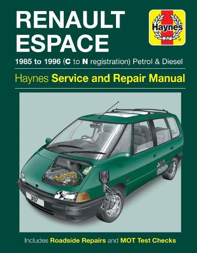Cover image for Renault Espace Petrol & Diesel (85 - 96) C To N