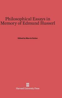 Cover image for Philosophical Essays in Memory of Edmund Husserl