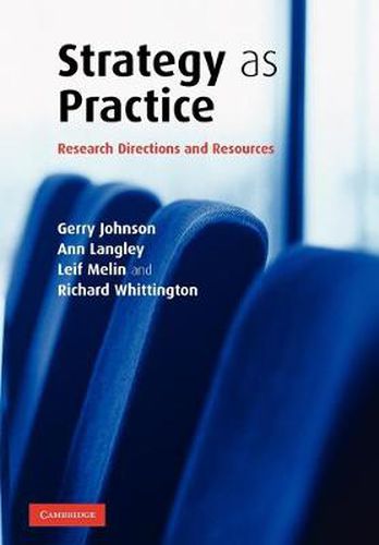 Cover image for Strategy as Practice: Research Directions and Resources