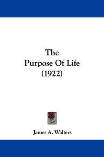 Cover image for The Purpose of Life (1922)