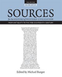 Cover image for Sources for the History of Western Civilization, Volume I: From Antiquity to the Mid-Eighteenth Century