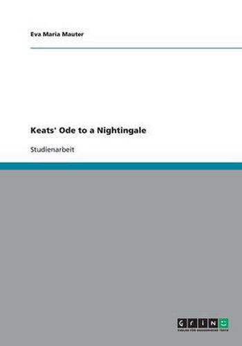 Cover image for Keats' Ode to a Nightingale