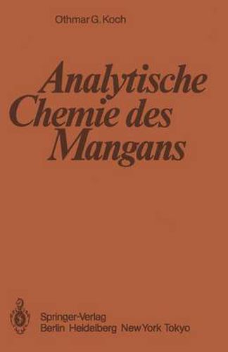 Cover image for Analytische Chemie des Mangans