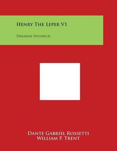 Cover image for Henry the Leper V1: Derarme Heinrich