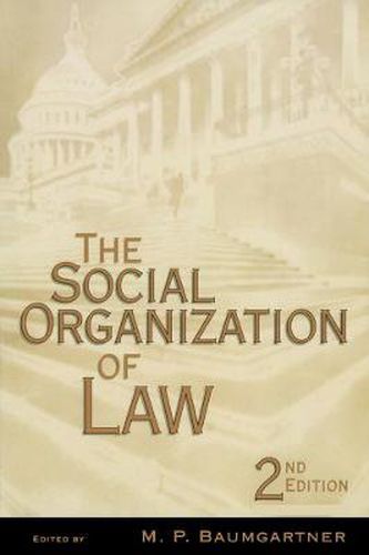 Cover image for The Social Organization of Law