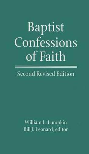 Cover image for Baptist Confessions of Faith