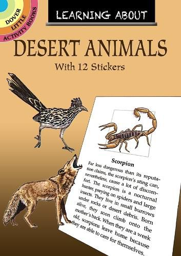 Cover image for Learning about Desert Animals: With 12 Stickers
