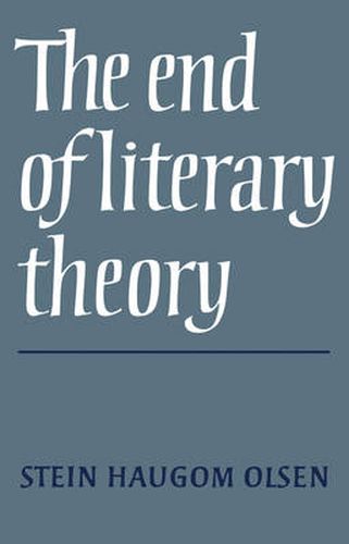 Cover image for The End of Literary Theory