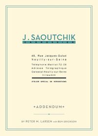 Cover image for J. Saoutchik Carrossier, 1: Addendum