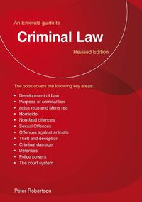Cover image for An Emerald Guide To Criminal Law