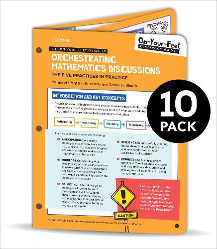 Cover image for BUNDLE: Smith: The On-Your-Feet Guide to Orchestrating Mathematics Discussions: 10 Pack