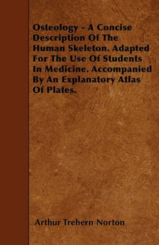 Cover image for Osteology - A Concise Description Of The Human Skeleton. Adapted For The Use Of Students In Medicine. Accompanied By An Explanatory Atlas Of Plates.