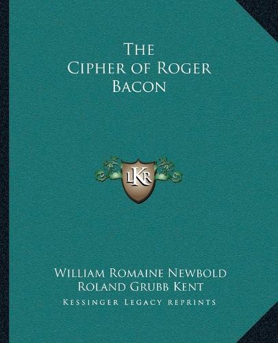 Cover image for The Cipher of Roger Bacon