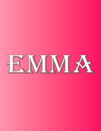 Cover image for Emma: 100 Pages 8.5 X 11 Personalized Name on Notebook College Ruled Line Paper