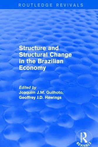 Cover image for Revival: Structure and Structural Change in the Brazilian Economy (2001)