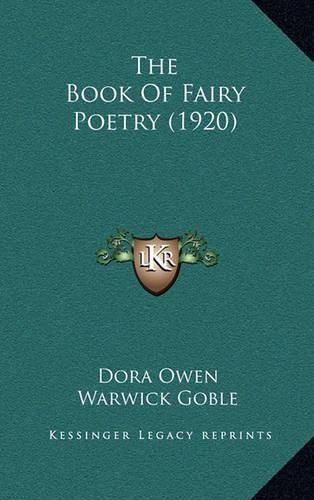 Cover image for The Book of Fairy Poetry (1920)