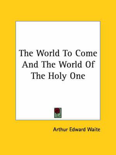 Cover image for The World to Come and the World of the Holy One