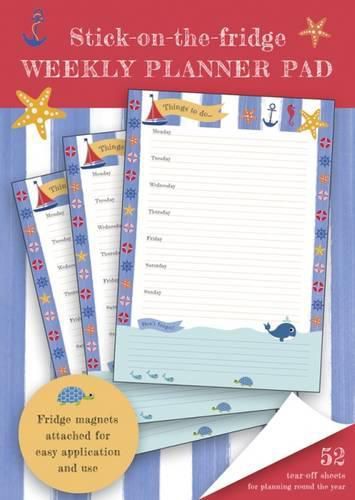 Cover image for Stick-on-the-fridge Weekly Planner Pad: Maritime