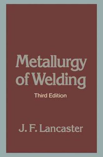 Cover image for Metallurgy of Welding