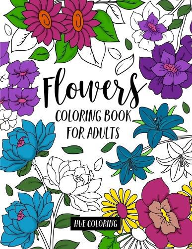 Cover image for Flowers Coloring Book for Adults