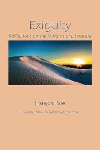 Cover image for Exiguity: Reflections on the Margins of Literature