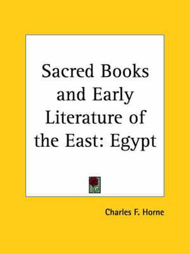 Cover image for Sacred Books and Early Literature of the East: Egypt
