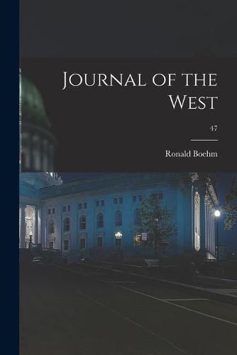 Cover image for Journal of the West; 47