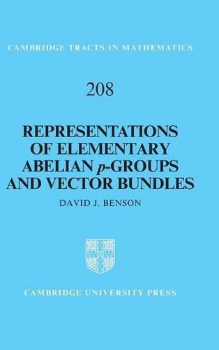 Cover image for Representations of Elementary Abelian p-Groups and Vector Bundles