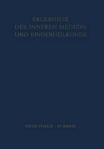 Ergebnisse der Inneren Medizin und Kinderheilkunde